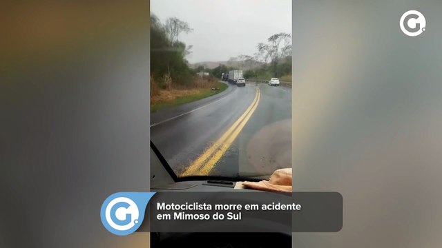Motociclista morre em acidente em Mimoso do Sul