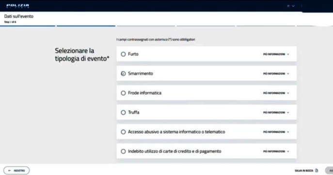 Denunce online, al via nuovo servizio Polizia di Stato: segnalazioni smarrimento già attive in tutta Italia (15.06.26)