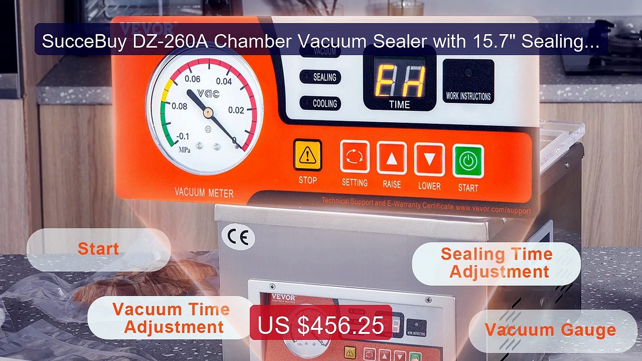 SucceBuy DZ-260A Chamber Vacuum Sealer with 15.7" Sealing Length Ki... -- Top Rated 2026 | Buy Now!