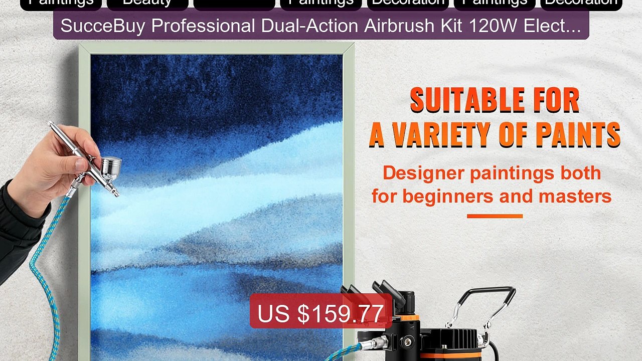 SucceBuy Professional Dual-Action Airbrush Kit 120W Electric S... -- Hot Deal 2026 | Limited Offer!