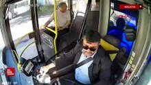 Malatya'da otobüs şoförü, rahatsızlanan yolcusunu hastaneye yetiştirdi