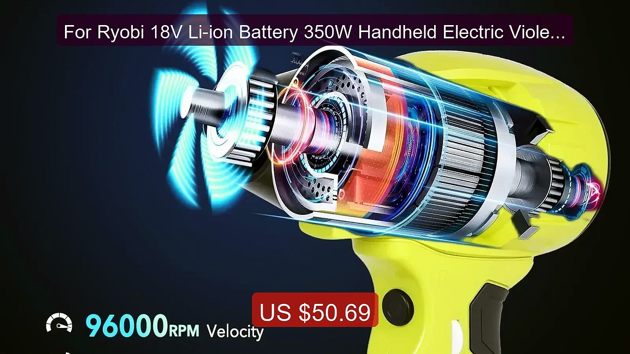 For Ryobi 18V Li-ion Battery 350W Handheld Electric Violent Air Gun... -- Top Rated 2026 | Buy Now!
