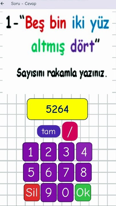 1.2- 4 Basamaklı Sayıların Yazılışı - 4. Sınıf Matematik #shorts