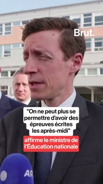 On ne peut plus se permettre d'avoir des épreuves écrites les après-midi : affirme le ministre de l'Éducation nationale.