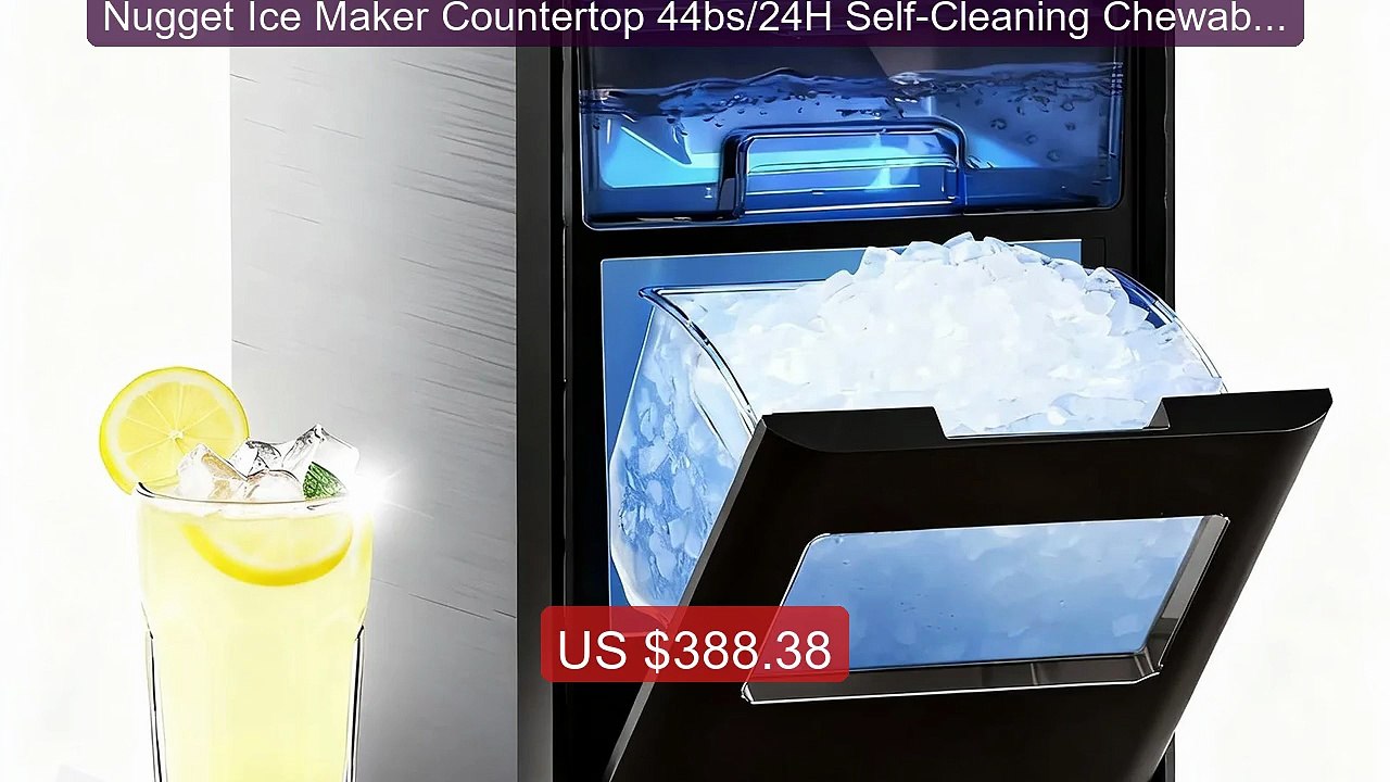 Nugget Ice Maker Countertop 44bs/24H Self-Cleaning Chewable... -- Top Pick 2026 | Unbeatable Price!