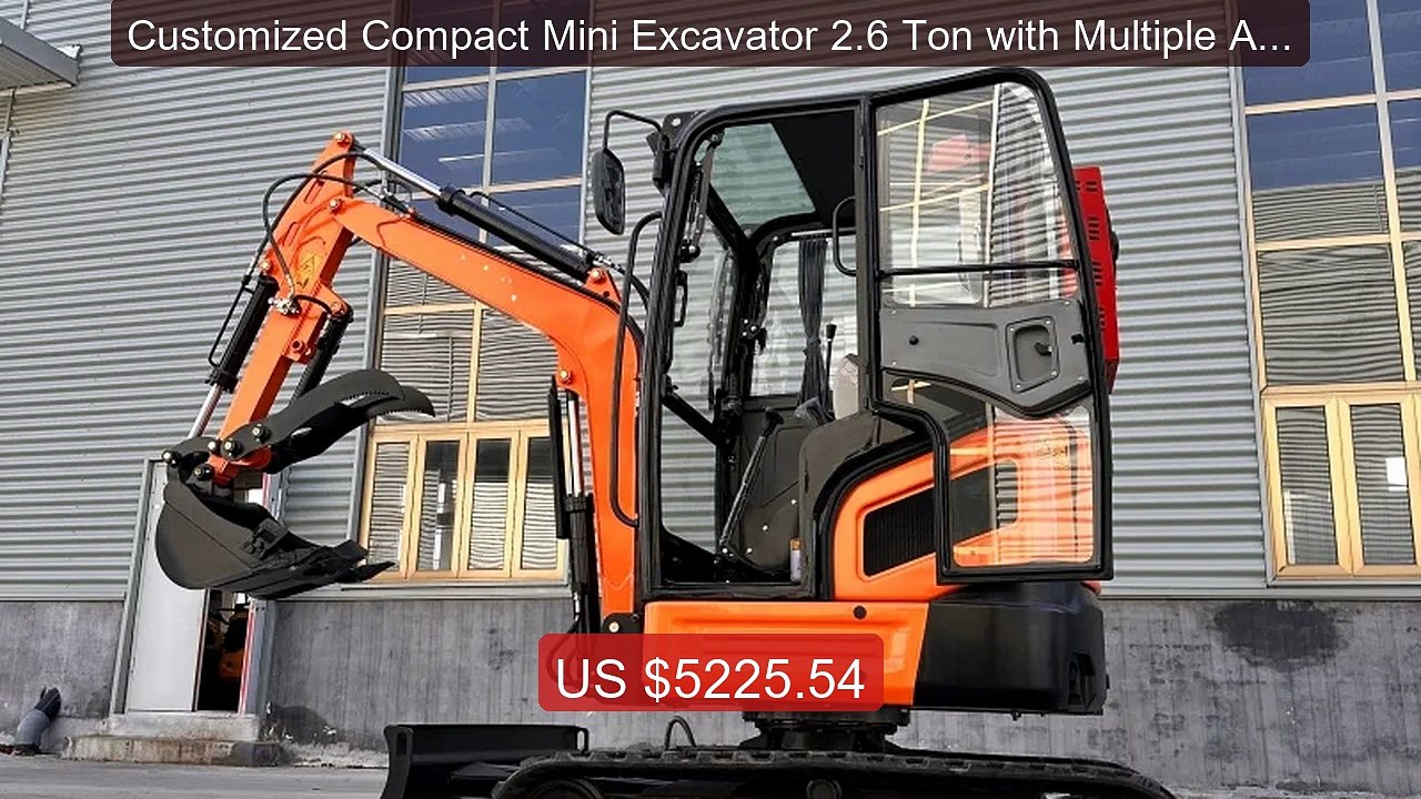 Customized Compact Mini Excavator 2.6 Ton with Multiple Attachment... -- Best Deal 2026 | Shop Now!