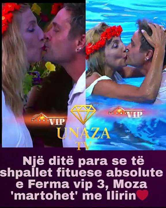 🔵Një ditë para se të shpallet fituese absolute e Ferma vip 3 Moza martohet me Ilirin për t'ia dhënë flakën spektaklit❤