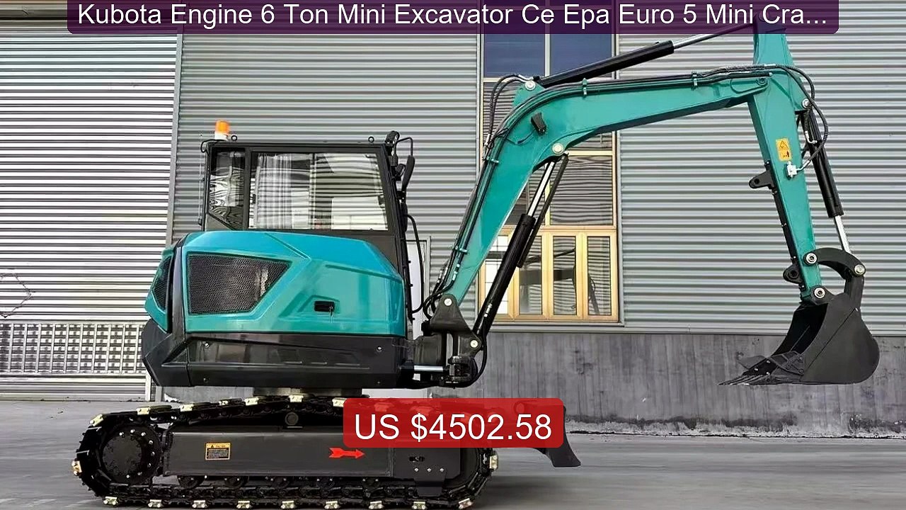 Kubota Engine 6 Ton Mini Excavator Ce Epa Euro 5 Mini Crawler... -- Amazing Value 2026 | Must Have!