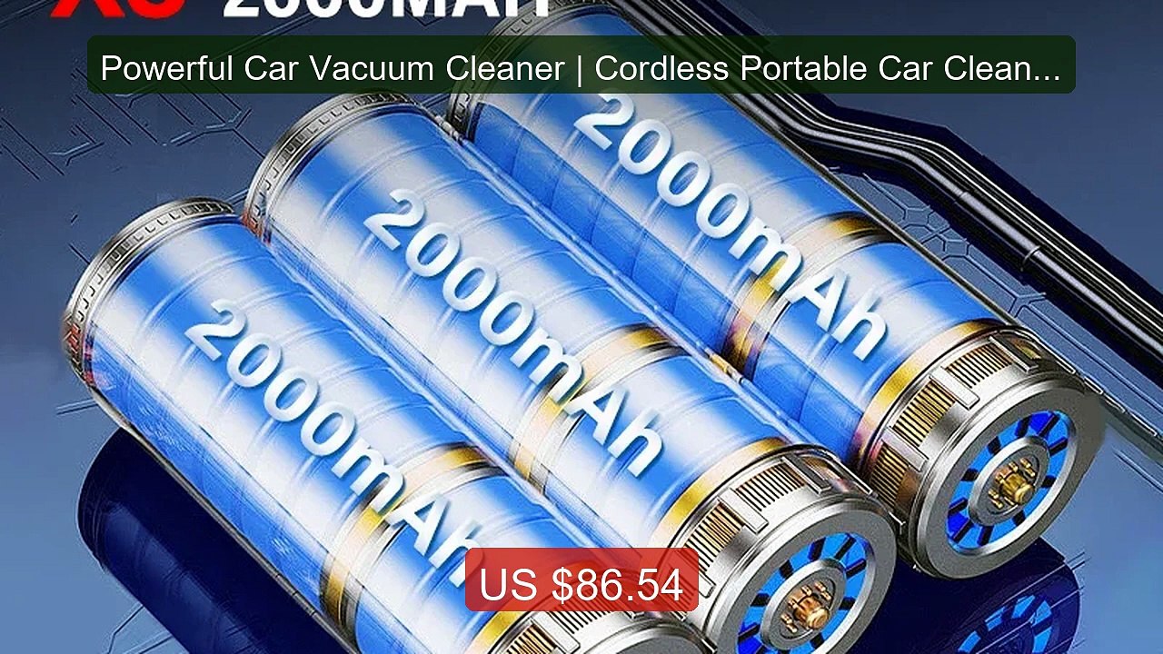 Powerful Car Vacuum Cleaner | Cordless Portable Car Cleaner... -- Top Pick 2026 | Unbeatable Price!