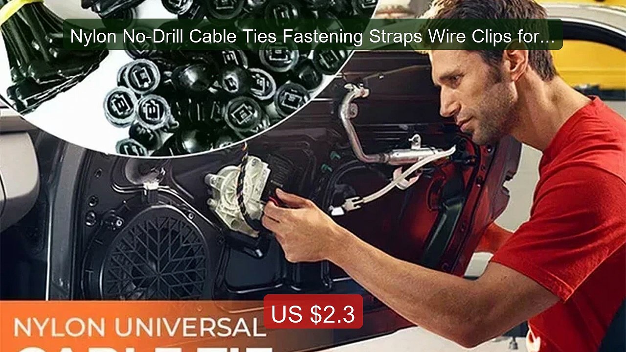 Nylon No-Drill Cable Ties Fastening Straps Wire Clips for Home Impr... -- Top Rated 2026 | Buy Now!