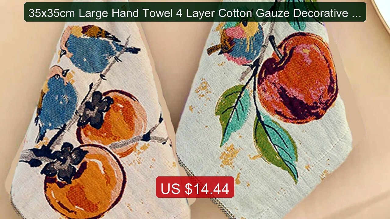 35x35cm Large Hand Towel 4 Layer Cotton Gauze Decorative Pu... -- Top Pick 2026 | Unbeatable Price!