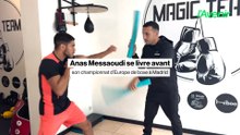 Anas Messaoudi se livre avant son championnat d'Europe de boxe à Madrid