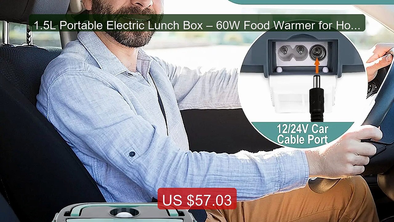 1.5L Portable Electric Lunch Box – 60W Food Warmer for Home &... -- Amazing Value 2026 | Must Have!