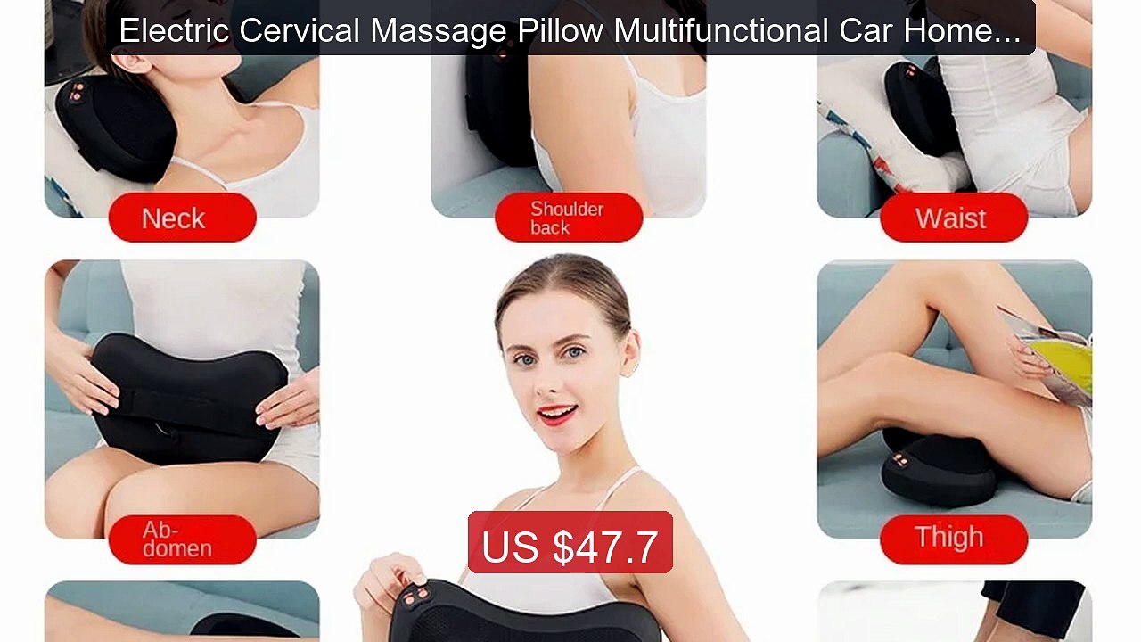 Electric Cervical Massage Pillow Multifunctional Car Home 3D ... -- Amazing Value 2026 | Must Have!
