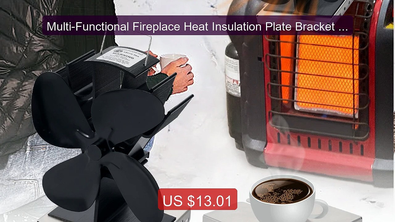 Multi-Functional Fireplace Heat Insulation Plat...