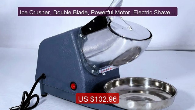 Ice Crusher, Double Blade, Powerful Motor, Electric Shaved ... Top Pick 2026 | Unbeatable Price!