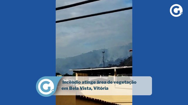 Incêndio atinge área de vegetação em Bela Vista, Vitória
