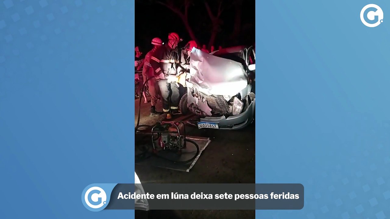 Acidente em Iúna deixa sete pessoas feridas