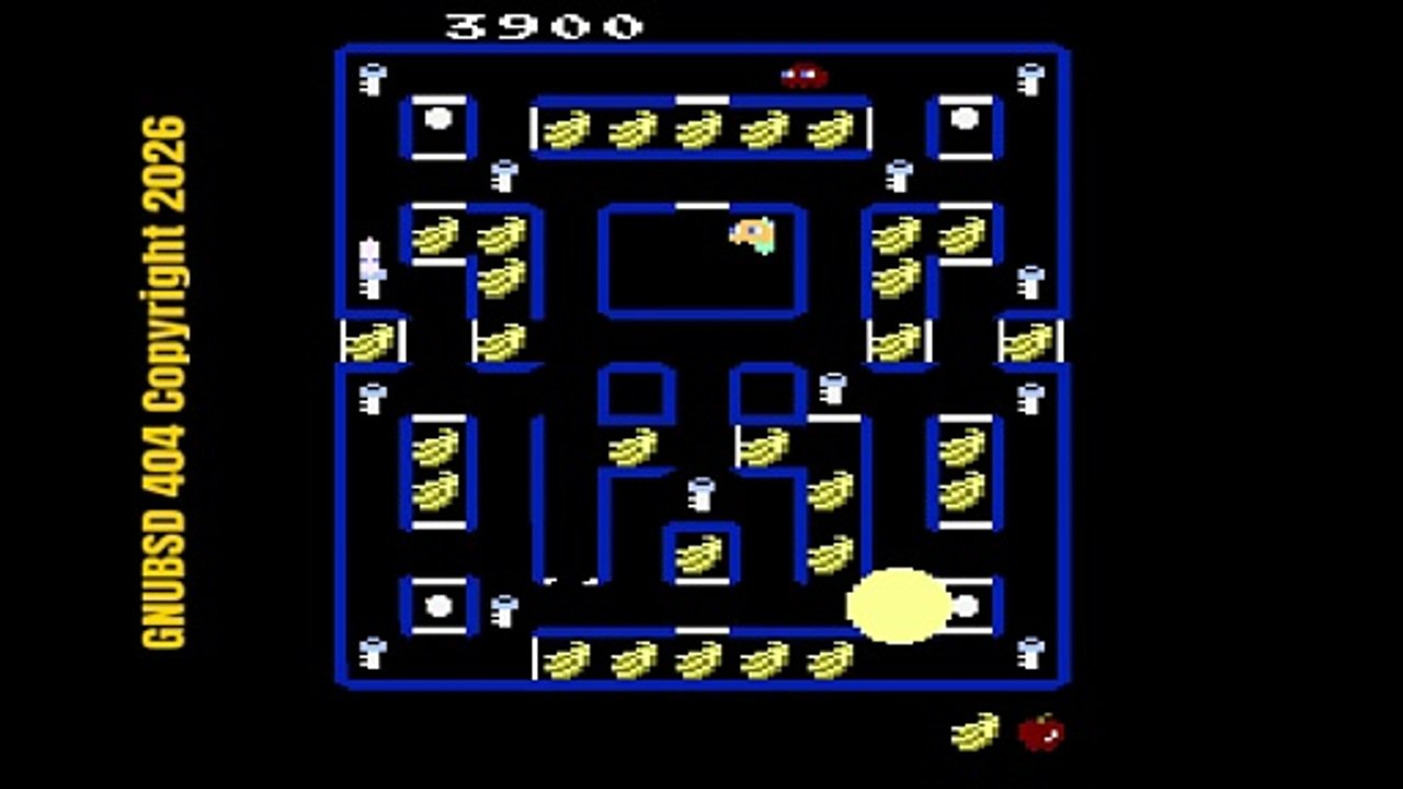 GNUBSD 404 Long N161 Super Pac Man (Atari 7800)...