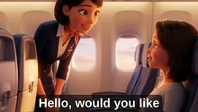 ORDERING A DRINK ON A PLANE ✈️ Easy English Conversation #shorts