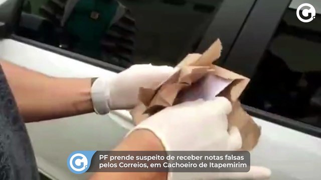PF prende suspeito de receber notas falsas pelos Correios, em Cachoeiro de Itapemirim