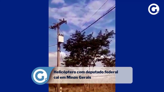 Helicóptero com deputado federal cai em Minas Gerais