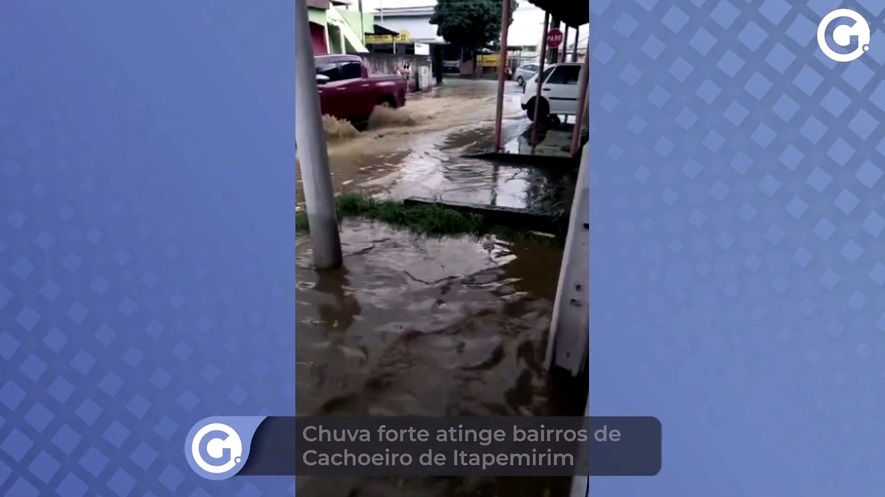 Chuva forte atinge bairros de Cachoeiro de Itap...