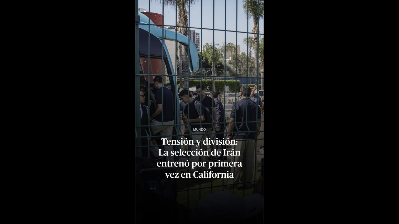Tensión y división: La selección de Irán entrenó por primera vez en California