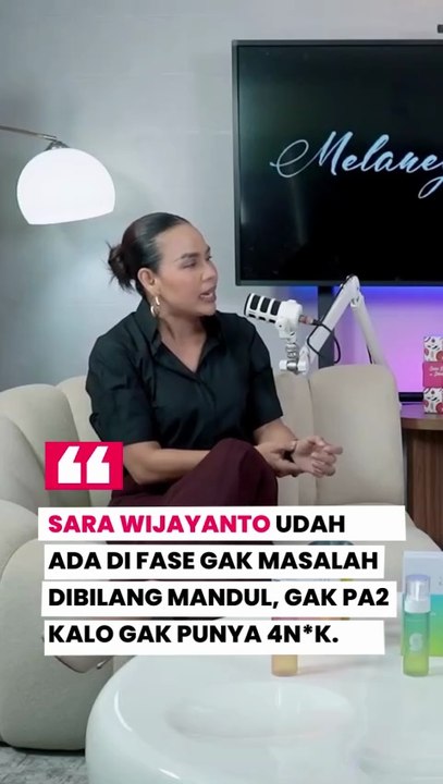 Sara Wijayanto sudah ada di fase tidak masalah kalo dibilang mandvl sama netizen
