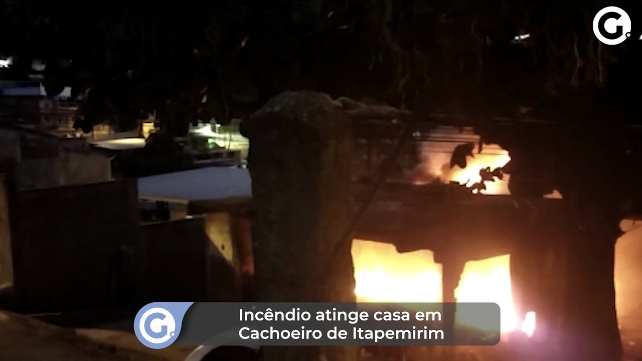 Incêndio atinge casa em Cachoeiro de Itapemirim
