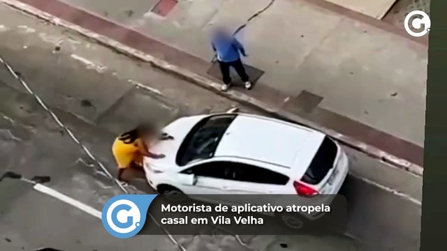 Motorista de aplicativo atropela casal em Vila Velha
