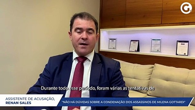Assistente de acusação Renan Sales não há duvidas sobre a condenação dos assassinos de Milena Gottardi