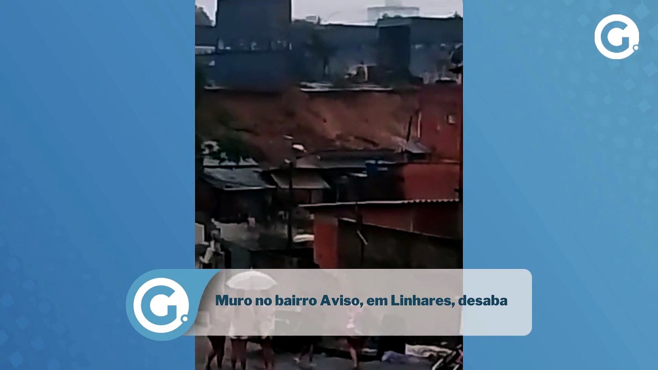Muro no bairro Aviso, em Linhares, desaba Credito – Leitor| A Gazeta  Descrição – Um muro desabou na manhã desta quinta-feira (1º), no bairro Aviso, em Linhares, no Norte do Espírito Santo. Corpo de Bombeiros e Defesa Civil atuam no local