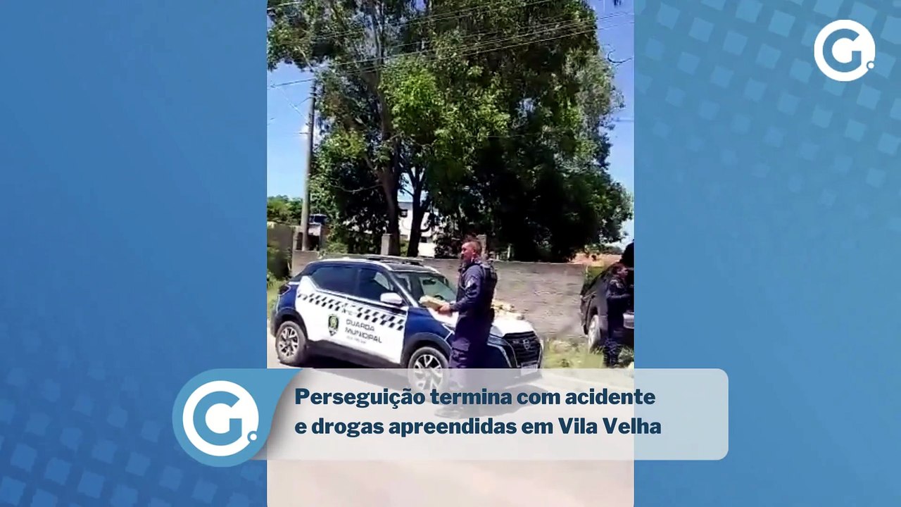 Perseguição termina com acidente e drogas apreendidas em Vila Velha