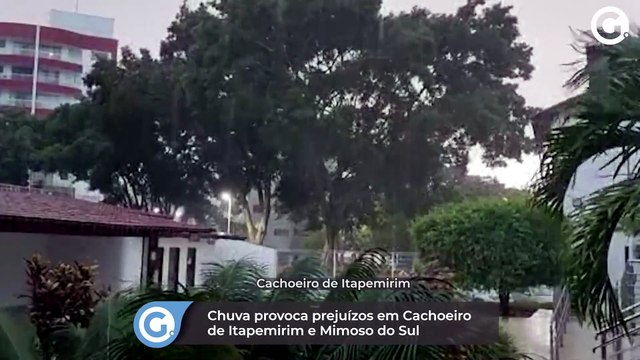Chuva provoca prejuízos em Cachoeiro de Itapemirim e Mimoso do Sul