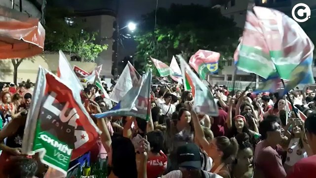 Comemoração da vitória de Lula em Jardim da Penha
