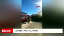 Silivri'de 2 katlı villada çıkan yangın söndürüldü