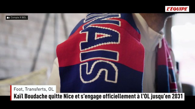 Kaïl Boudache quitte Nice et s'engage officiellement à l'OL jusqu'en 2031 - Foot - Ligue 1 - Transferts