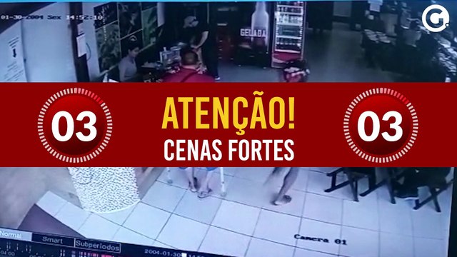 Imagens mostram garçom sendo morto em Vila Velha