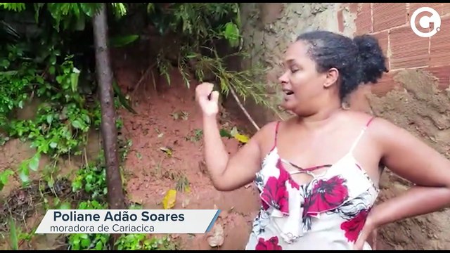Moradores desabafam após perderem as casas em deslizamento de terra em Cariacica