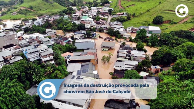 Imagens da destruição provocada pela chuva em São José do Calçado