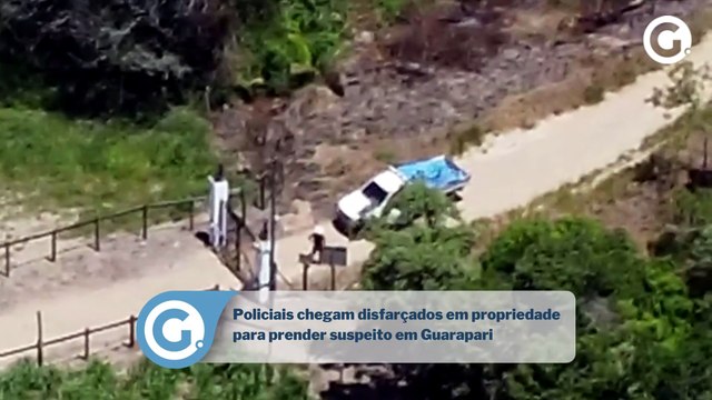 Policiais chegam disfarçados em propriedade para prender suspeito em Guarapari