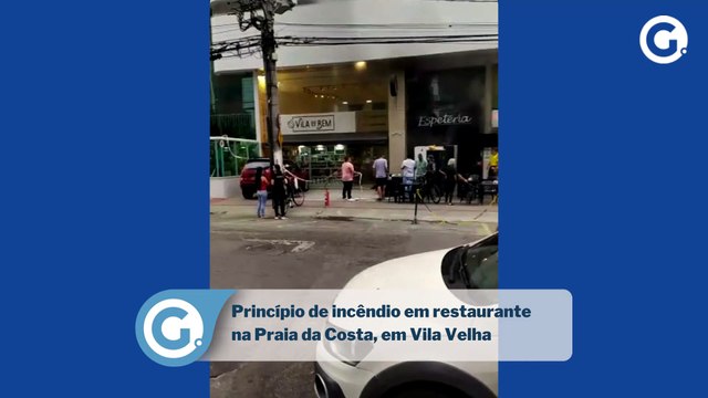 Princípio de incêndio em restaurante assusta moradores da Praia da Costa, em Vila Velha