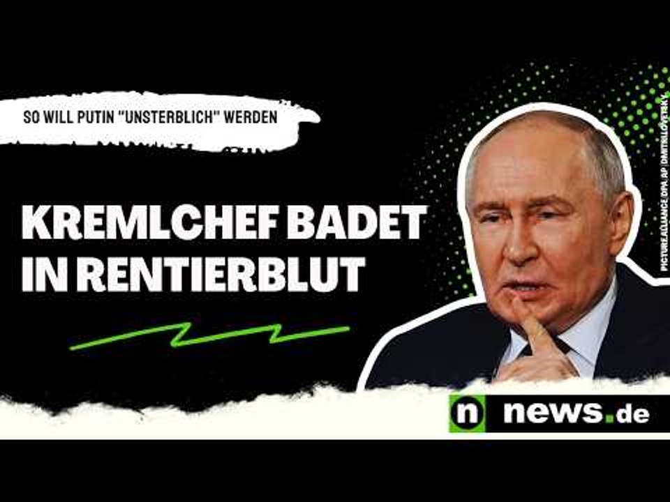Wladimir Putin: Kremlchef badet in Rentierblut – so will Putin 'unsterblich' werden