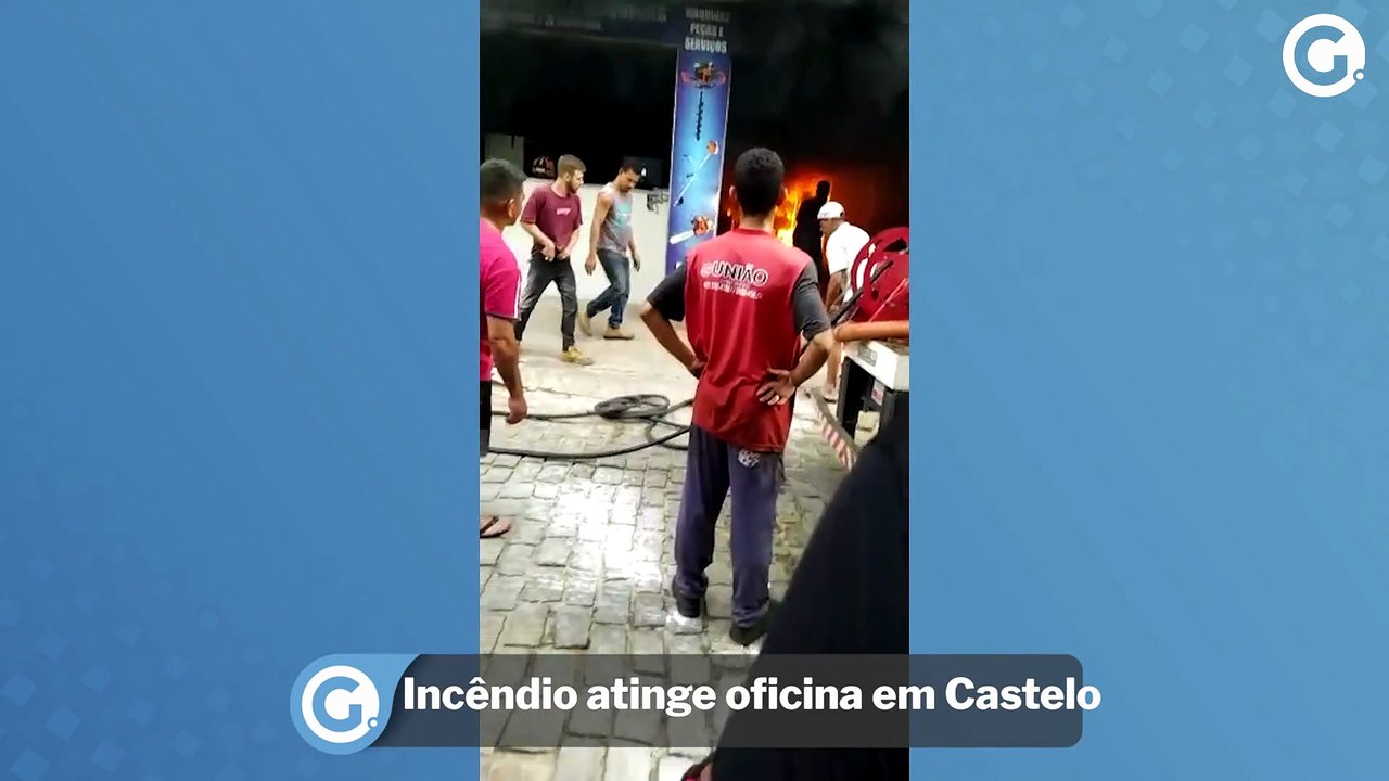 Incêndio atinge oficina em Castelo