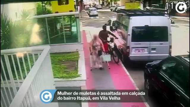 Mulher de muletas é assaltada em calçada do bairro Itapuã, em Vila Velha