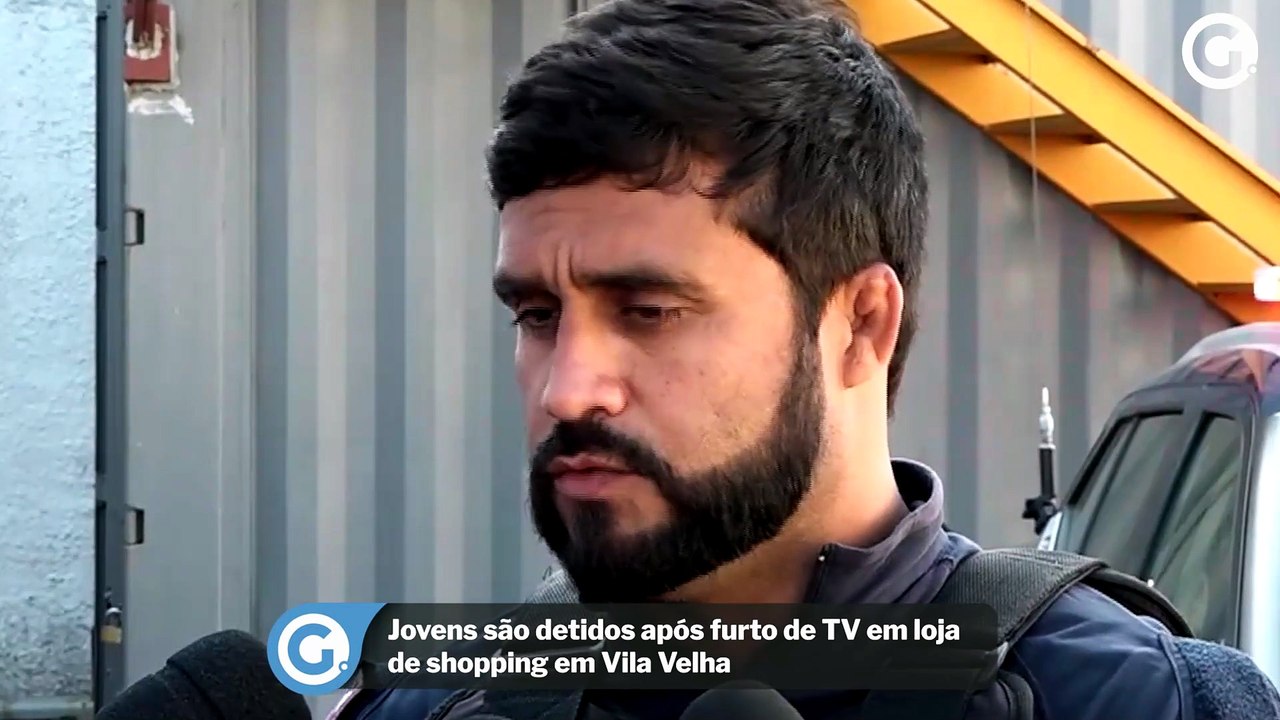 Jovens são detidos após furto de TV em loja de...