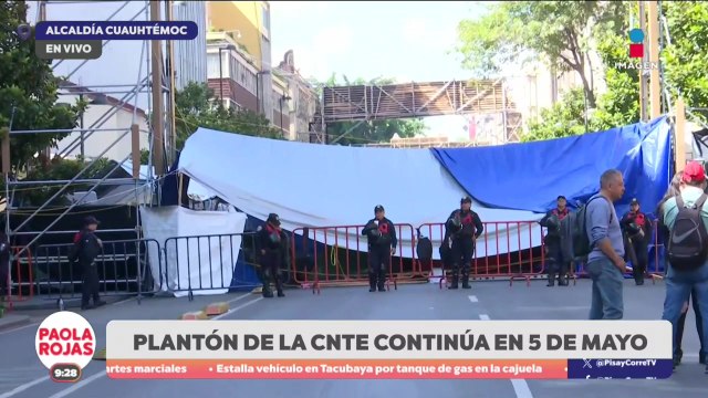 CNTE mantiene protesta cerca del Zócalo de la CDMX | De Pisa y Corre con Paola Rojas