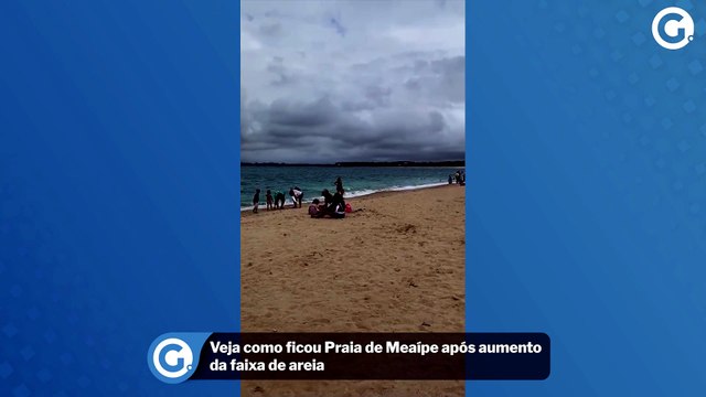 Veja como ficou Praia de Meaípe após aumento da faixa de areia