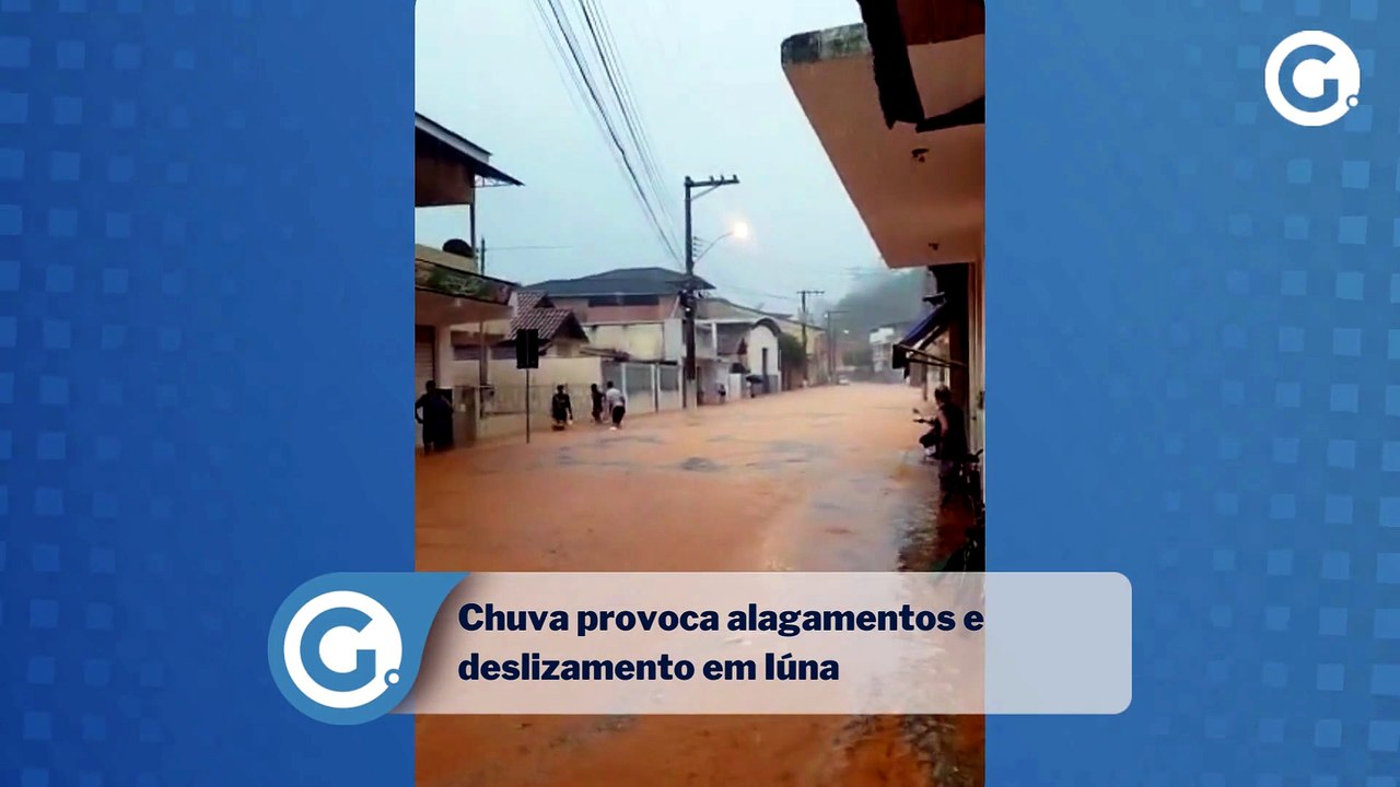 Chuva provoca alagamentos e deslizamento em Iúna